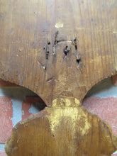Load image into Gallery viewer, Antique Folk Art Hand Painted Decorative Wooden Panel Primitive Wood Artwork
