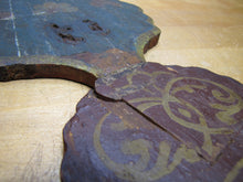 Load image into Gallery viewer, Antique Folk Art Hand Painted Decorative Wooden Panel Primitive Wood Artwork
