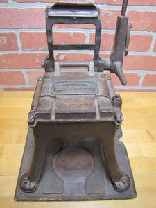 ACME CIGAR BRANDING MACHINE J W STRIEDER BOSTON MASS USA Antique Advertising GOLDEN CLOUD Cigar Store Display Making Equipment Tool
