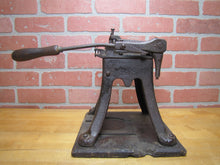 Load image into Gallery viewer, ACME CIGAR BRANDING MACHINE J W STRIEDER BOSTON MASS USA Antique Advertising GOLDEN CLOUD Cigar Store Display Making Equipment Tool
