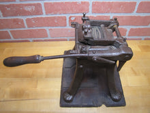 Load image into Gallery viewer, ACME CIGAR BRANDING MACHINE J W STRIEDER BOSTON MASS USA Antique Advertising GOLDEN CLOUD Cigar Store Display Making Equipment Tool

