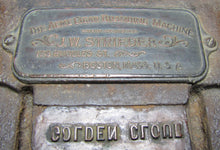 Load image into Gallery viewer, ACME CIGAR BRANDING MACHINE J W STRIEDER BOSTON MASS USA Antique Advertising GOLDEN CLOUD Cigar Store Display Making Equipment Tool
