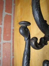 Load image into Gallery viewer, Antique Pair Dauphin Koi Devil Fish Double Hooks Hangers Brackets Decorative Arts Hardware Elements
