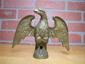 Antique Brass Eagle Decorative Arts Element Finial Paperweight Art Statue