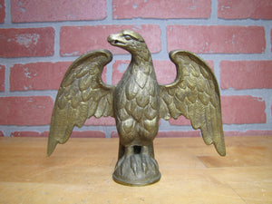 Antique Brass Eagle Decorative Arts Element Finial Paperweight Art Statue