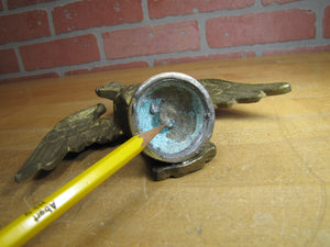 Antique Brass Eagle Decorative Arts Element Finial Paperweight Art Statue