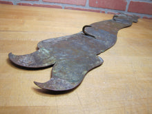 Load image into Gallery viewer, Antique Bronze Butcher Shop Store Display Meat Slab French Advertising Sign VIANDE 1ERE QUALITE MEATS OF 1ST QUALITY BBQ

