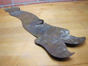 Antique Bronze Butcher Shop Store Display Meat Slab French Advertising Sign VIANDE 1ERE QUALITE MEATS OF 1ST QUALITY BBQ