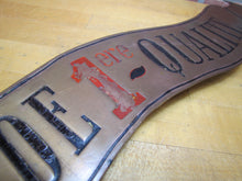 Load image into Gallery viewer, Antique Bronze Butcher Shop Store Display Meat Slab French Advertising Sign VIANDE 1ERE QUALITE MEATS OF 1ST QUALITY BBQ
