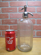 Load image into Gallery viewer, WOLFSON BROOKLYN NY Old Ribbed Glass Seltzer Bottle clear eteched advertising
