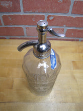 Load image into Gallery viewer, WOLFSON BROOKLYN NY Old Ribbed Glass Seltzer Bottle clear eteched advertising

