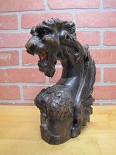 Load image into Gallery viewer, Beast Monster Dragon Antique Wooden Figural Architectural Hardware Salvage
