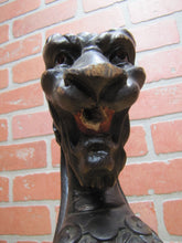 Load image into Gallery viewer, Beast Monster Dragon Antique Wooden Figural Architectural Hardware Salvage

