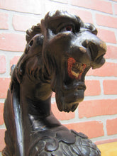 Load image into Gallery viewer, Beast Monster Dragon Antique Wooden Figural Architectural Hardware Salvage
