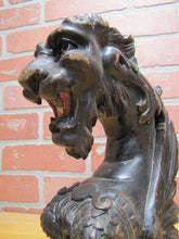 Load image into Gallery viewer, Beast Monster Dragon Antique Wooden Figural Architectural Hardware Salvage
