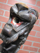Load image into Gallery viewer, Beast Monster Dragon Antique Wooden Figural Architectural Hardware Salvage
