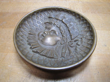 Load image into Gallery viewer, W H JACKSON Co BABY CHILDS FACE Antique Decorative Art Bronze Brass Ornate Tray
