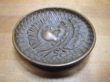 Load image into Gallery viewer, W H JACKSON Co BABY CHILDS FACE Antique Decorative Art Bronze Brass Ornate Tray
