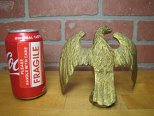 Load image into Gallery viewer, Antique Eagle Finial Toppper Ornate Detail Gilt Finish Pole Post Decorative Arts Hardware Element
