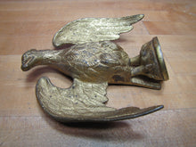 Load image into Gallery viewer, Antique Eagle Finial Toppper Ornate Detail Gilt Finish Pole Post Decorative Arts Hardware Element
