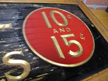 Load image into Gallery viewer, McCALL PATTERNS 10c 15c Antique Reverse on Glass Advertising Sign Wooden Frame early 1900s ROG &#39;All Seams Allowed&#39;
