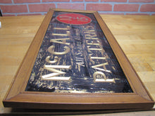 Load image into Gallery viewer, McCALL PATTERNS 10c 15c Antique Reverse on Glass Advertising Sign Wooden Frame early 1900s ROG &#39;All Seams Allowed&#39;
