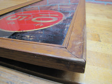 Load image into Gallery viewer, McCALL PATTERNS 10c 15c Antique Reverse on Glass Advertising Sign Wooden Frame early 1900s ROG &#39;All Seams Allowed&#39;
