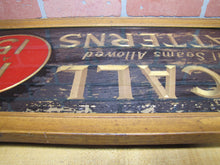 Load image into Gallery viewer, McCALL PATTERNS 10c 15c Antique Reverse on Glass Advertising Sign Wooden Frame early 1900s ROG &#39;All Seams Allowed&#39;
