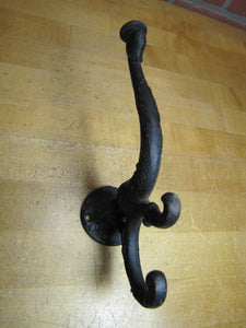 Antique Dauphin Koi Devil Fish Hook Hanger Decorative Arts Hardware Element