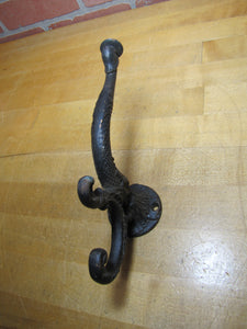 Antique Dauphin Koi Devil Fish Hook Hanger Decorative Arts Hardware Element