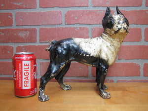 BULLDOG Antique Cast Iron Figural Dog Doorstop Decorative Art Statue Door Stopper