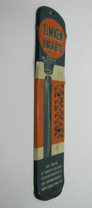 TIMKEN ROCK BITS Orig Old Advertising Thermometer Sign Heat Treated Longer Life