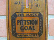 Load image into Gallery viewer, PITTSTON COAL PATTISON &amp; BOWNS BATTERY PLACE NEW YORK NY Old Advertising Thermometer Sign
