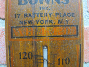 PITTSTON COAL PATTISON & BOWNS BATTERY PLACE NEW YORK NY Old Advertising Thermometer Sign