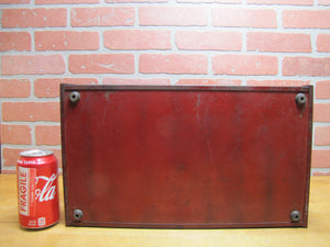 TENNYSON 5c CIGARS Old Store Display Humidor Case Sign PROP MAZER-CRESSMAN Co Made by CADILLAC Can Co CIN O USA