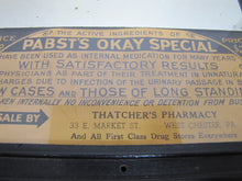 Load image into Gallery viewer, PABST&#39;S OKAY SPECIFIC STD Medicine Old Ad Mirror Sign THATCHER&#39;S PHARMACY PA
