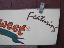 Load image into Gallery viewer, THOMAS SWEET DELICIOUS ICE CREAM Vintage Double Sided Wooden Advertising Sign
