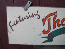 Load image into Gallery viewer, THOMAS SWEET DELICIOUS ICE CREAM Vintage Double Sided Wooden Advertising Sign
