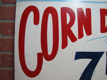 Load image into Gallery viewer, CORN DOGS 75c Original Old Hand Painted Masonite Carnival Fair Boardwalk Food Snack Advertising Sign
