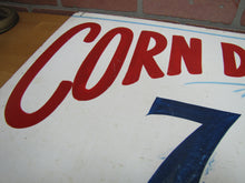 Load image into Gallery viewer, CORN DOGS 75c Original Old Hand Painted Masonite Carnival Fair Boardwalk Food Snack Advertising Sign

