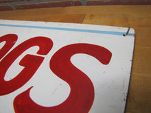 Load image into Gallery viewer, CORN DOGS 75c Original Old Hand Painted Masonite Carnival Fair Boardwalk Food Snack Advertising Sign
