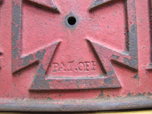 Load image into Gallery viewer, AMERICAN LAFRANCE Antique Cast Iron Embossed Plaque Fire Trk Sign REG US PAT OFF
