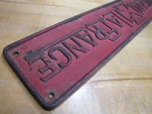 Load image into Gallery viewer, AMERICAN LAFRANCE Antique Cast Iron Embossed Plaque Fire Trk Sign REG US PAT OFF
