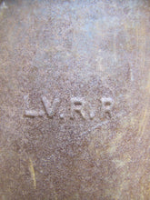 Load image into Gallery viewer, LVRR LEHIGH VALLEY RAILROAD Original Old Metal RR Lantern Oil Lube Fill Can Train Tool Hardware
