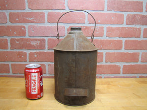 LVRR LEHIGH VALLEY RAILROAD Original Old Metal RR Lantern Oil Lube Fill Can Train Tool Hardware