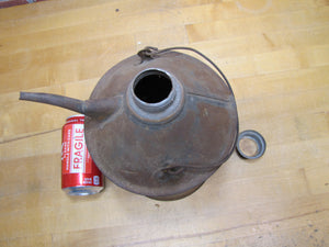 LVRR LEHIGH VALLEY RAILROAD Original Old Metal RR Lantern Oil Lube Fill Can Train Tool Hardware