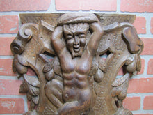 Load image into Gallery viewer, Antique Wooden Carved Faun Monster Beast Archictural Hardware Element Salvage Panel Part Decorative Arts
