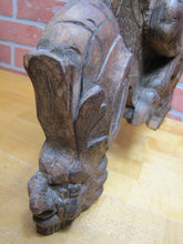 Load image into Gallery viewer, Antique Wooden Carved Faun Monster Beast Archictural Hardware Element Salvage Panel Part Decorative Arts
