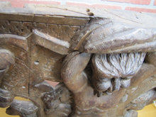 Load image into Gallery viewer, Antique Wooden Carved Faun Monster Beast Archictural Hardware Element Salvage Panel Part Decorative Arts
