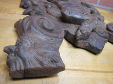 Load image into Gallery viewer, Antique Wooden Carved Faun Monster Beast Archictural Hardware Element Salvage Panel Part Decorative Arts
